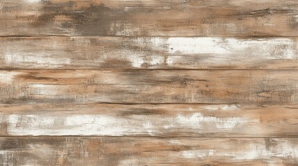 Naklejka premium Textured wooden surface featuring a rustic design with warm brown and white tones, perfect for backgrounds or home decor projects.