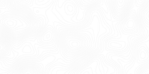Topography wave line grid map. white wave line geography landscape Topo contour map on white background. White wave paper curved reliefs abstract background.