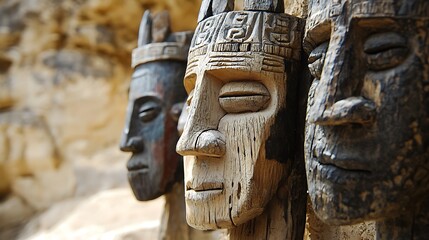 Ancient Carved Wooden Masks: A Glimpse into History