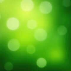 Obraz premium Soft focus, vibrant green bokeh circles, spring backdrop, out of focus, bright, background