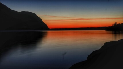 Fototapeta premium Sunset ennerdale lakedistrict uk 
