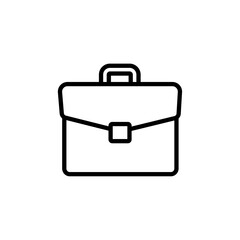 breifcase icon Simple thin line stroke vector