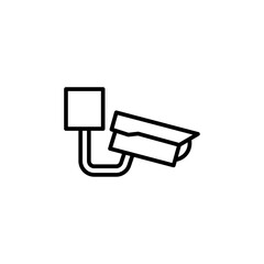 cctv icon Simple thin line stroke vector
