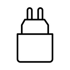 Obraz premium charger icon Simple thin line stroke vector