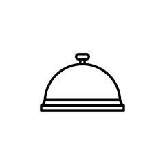 cloche icon Simple thin line stroke vector