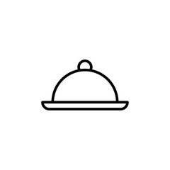 cloche icon Simple thin line stroke vector