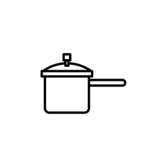 cooker icon Simple thin line stroke vector