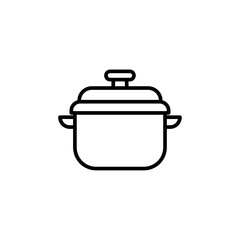 cooker icon Simple thin line stroke vector