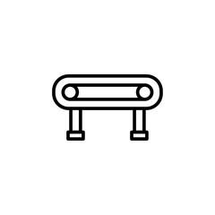 conveyer icon Simple thin line stroke vector