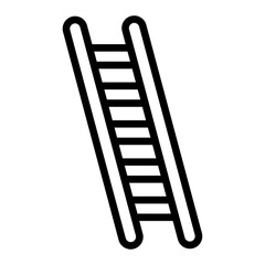 ladder icon Simple thin line stroke vector