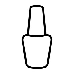 nail polish icon Simple thin line stroke vector