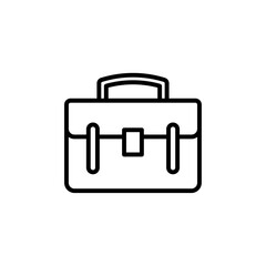 suitcase icon Simple thin line stroke vector