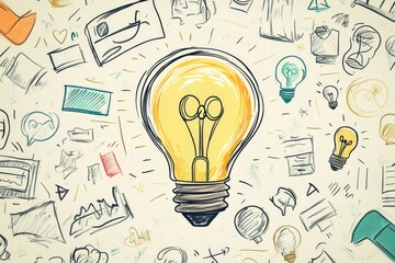 Bright Idea  Sketchbook Innovation Concept