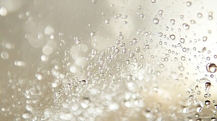 Fototapeta premium Glass of water with droplets, simplicity in everyday moments.