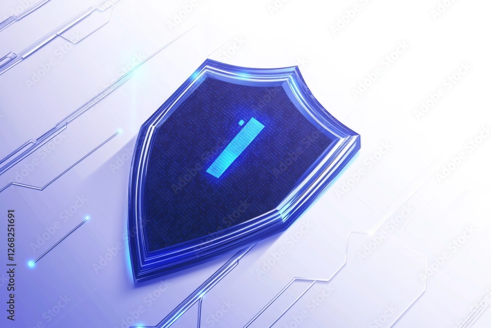 Aufkleber digital shield info security circuit background