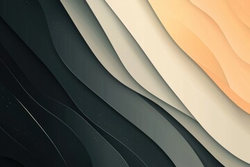 Background abstract flat and plain illustration color gradient, black, grey, cream