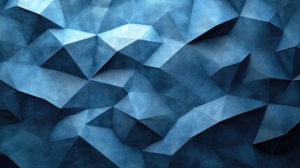 Fototapeta premium Abstract blue textured background with crumpled paper-like appearance, suitable for design projects