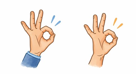Obraz premium Ok Sign Icon Set - Clean, Modern Approval Icons for UI/UX, Web, and Mobile Design - Versatile Vector Graphics for Digital Projects