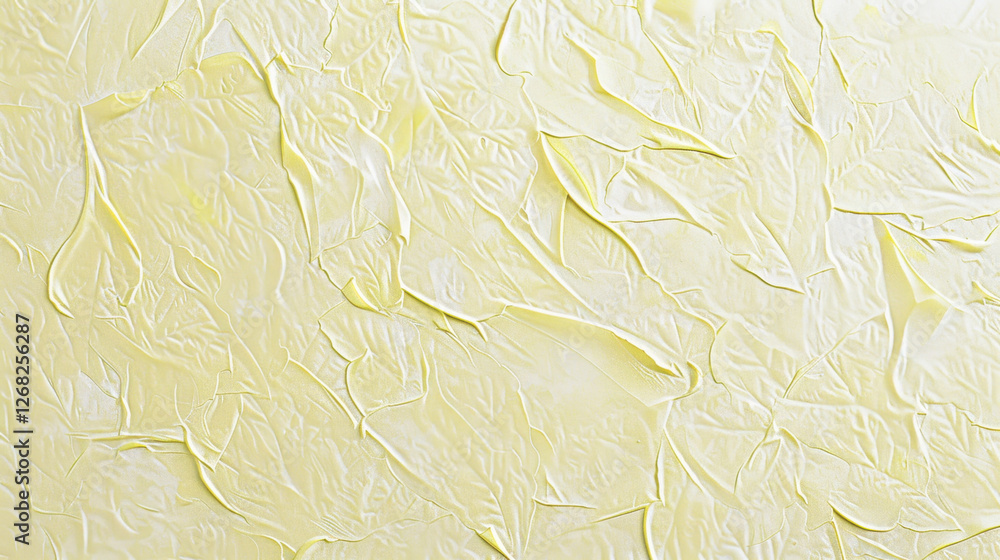 Poster textured yellow background with wrinkled appearance, ideal for design projects. soft, subtle hue add