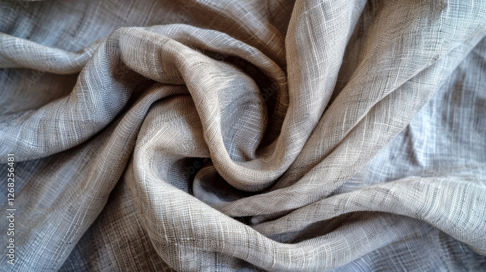 Aufkleber soft, textured fabric in neutral tones, showcasing intricate weave patterns and gentle folds. ideal 
