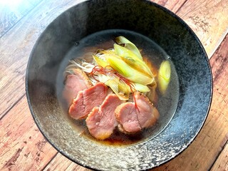 上から見た鴨南蛮