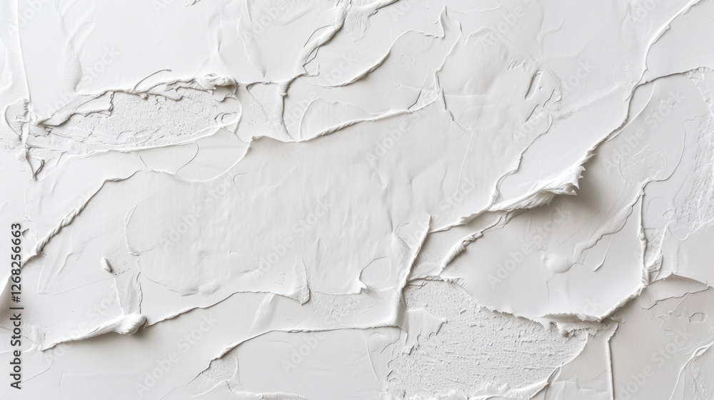Poster Textured white wall with smooth and rough finish, ideal for backgrounds or artistic projects. subtle variations create interesting visual effect