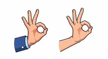 Fototapeta premium Ok Sign Icon Set - Clean, Modern Approval Icons for UI/UX, Web, and Mobile Design - Versatile Vector Graphics for Digital Projects