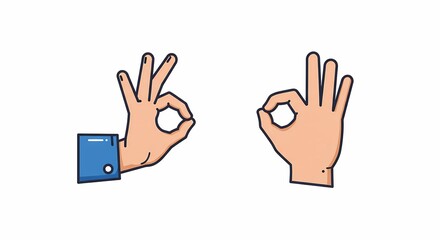 Obraz premium Ok Sign Icon Set - Clean, Modern Approval Icons for UI/UX, Web, and Mobile Design - Versatile Vector Graphics for Digital Projects