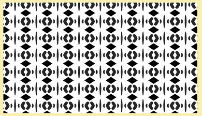 Fototapeta premium Abstract hand drawn geometric simple minimalistic seamless pattern 