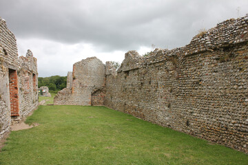 Baconsthorpe, Norfolk, United Kingdom, July 6, 2020. Views from Baconsthorpe Castle