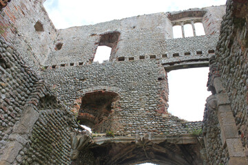 Baconsthorpe, Norfolk, United Kingdom, July 6, 2020. Views from Baconsthorpe Castle