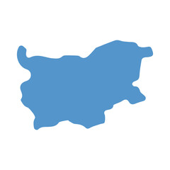 map of Bulgaria blue icon