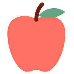 red apple vector illustration