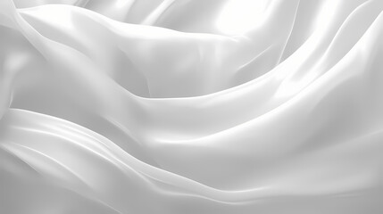 Fototapeta premium Soft, ethereal white glow on dark abstract backdrop, pattern, mystical. Silken Mist Spirits. Illustration