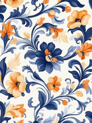 Floral Print Wallpaper