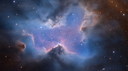 Fototapeta premium Vibrant Cosmic Nebula Deep Space Exploration Glowing Stars And Galaxies keywords