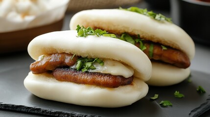  Delicate Chinese Gourmet Steamed Buns, Artfully Crafted with Rich Fillings and Soft Dough