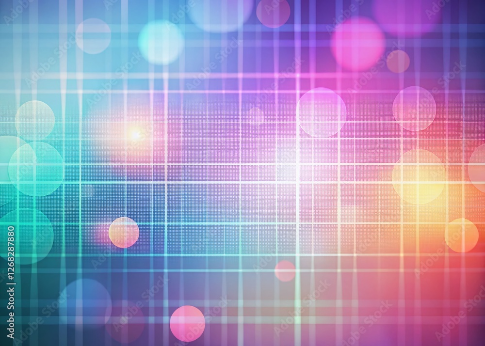 Poster soft pastel grid background: minimalist bokeh texture for design projects