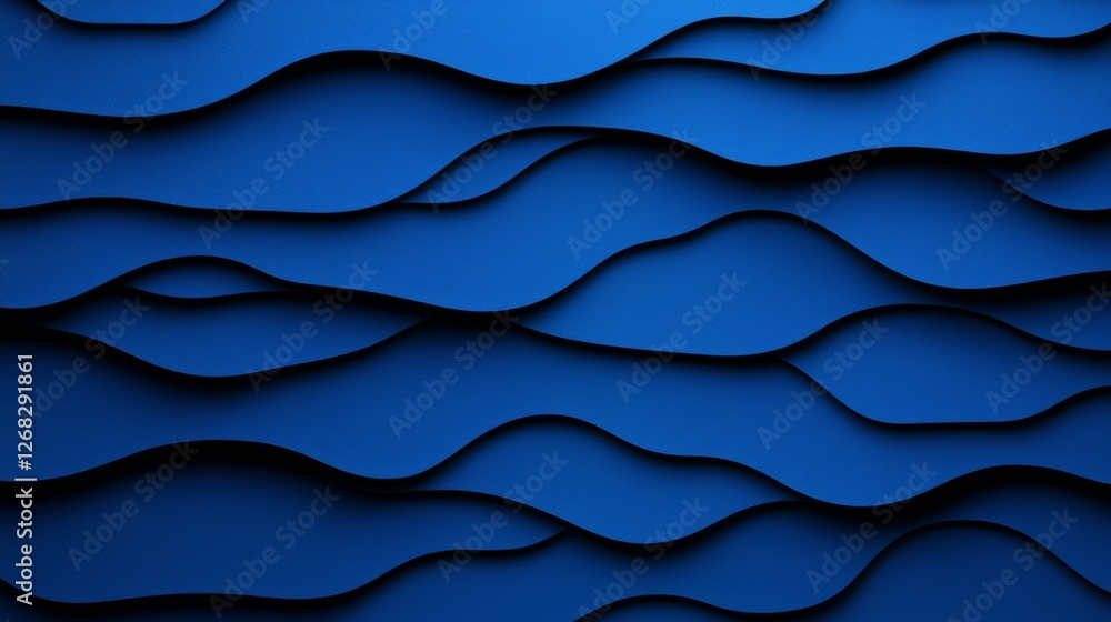 Poster a textured blue background featuring flowing, wavy patterns, creating a dynamic and modern aesthetic