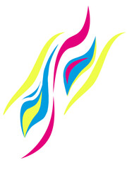 T Shirt Neon Tiger Motif PNG