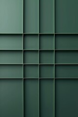 minimalist and modern style with a grid layout. It consists of a series of evenly spaced, dark green squares arranged in a three-by-three pattern