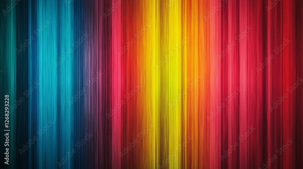 Poster a vibrant gradient of colors ranging from blue to red, creating a smooth, flowing background with a 