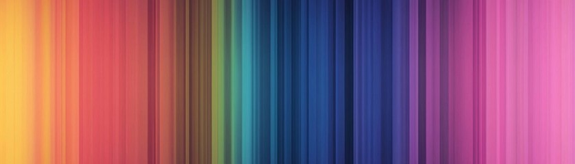 Obraz premium A vibrant gradient of colors displaying vertical stripes ranging from warm hues to cool tones, creating a dynamic and visually appealing effect.