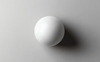 Stress ball mockup, white smooth texture, top view angle, photorealistic details, clean minimalist design, soft shadows, ultraHD render