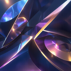 Immerse yourself in the captivating world of Geometric Harmony, an abstract composition where precision and artistry converge. 