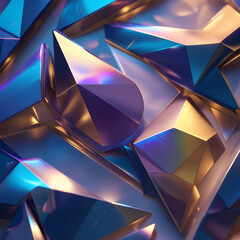 Immerse yourself in the captivating world of Geometric Harmony, an abstract composition where precision and artistry converge. 