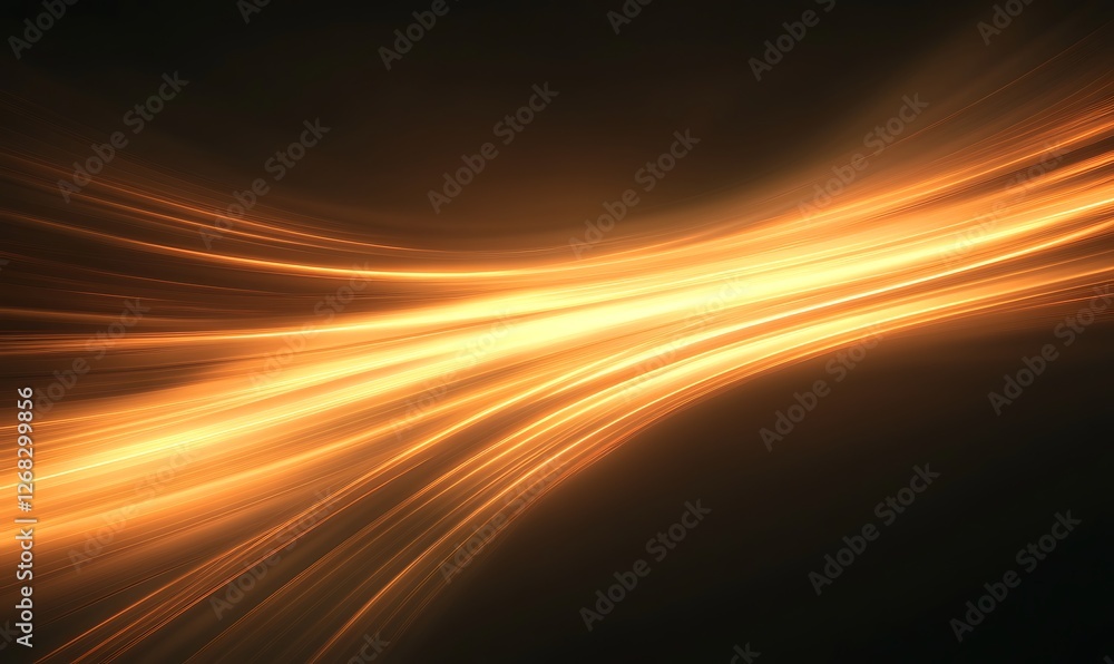 Poster a vibrant image showcasing fiery orange and golden light trails bursting forth creatively.