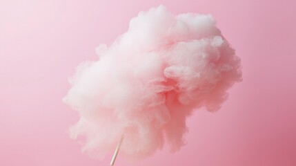 Fototapeta premium Pink Cotton Candy Cloud Sweet Treat Fair Food Dessert Confectionery