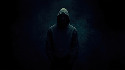 scary man in the dark generative ai