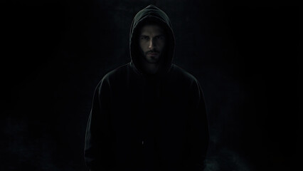 scary man in the dark generative ai